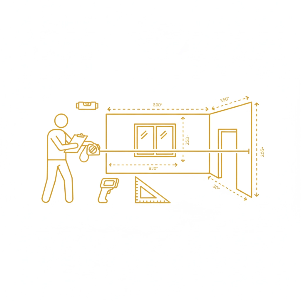 สำรวจหน้างานเพื่อออกแบบเฟอร์นิเจอร์บิ้วท์อินทนน้ำ กันปลวก